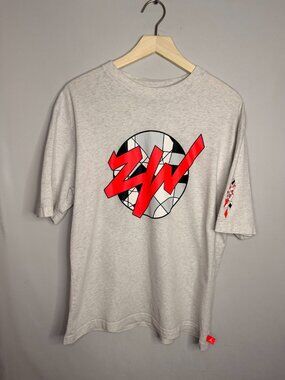 Jordan Zion Williamson T-Shirt Men’s Medium Gray Graphic Basketball Tee